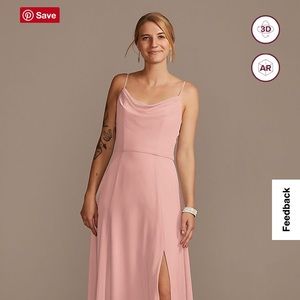 David’s Bridal bridesmaid dress F20235 in ballet